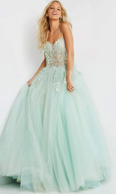 Casual Chic Looks Jovani - 06816 Sweetheart Illusion Corset Ballgown