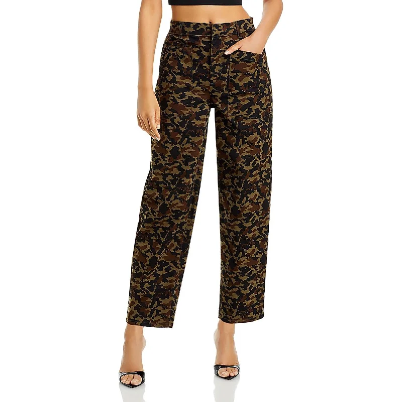 Fashion Comfort Avec Les Filles Womens Relaxed Camouflage Straight Leg Pants