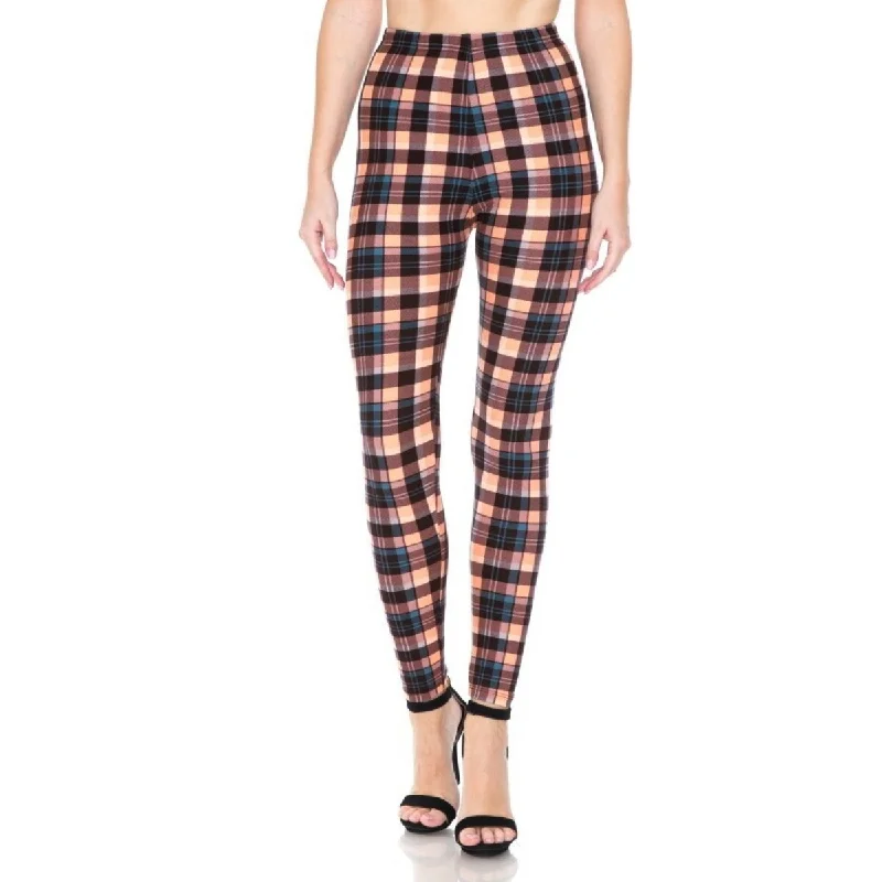 Chic Comfort Wear Multi Printed High Waist Leggings With An Elasticized Waist Band