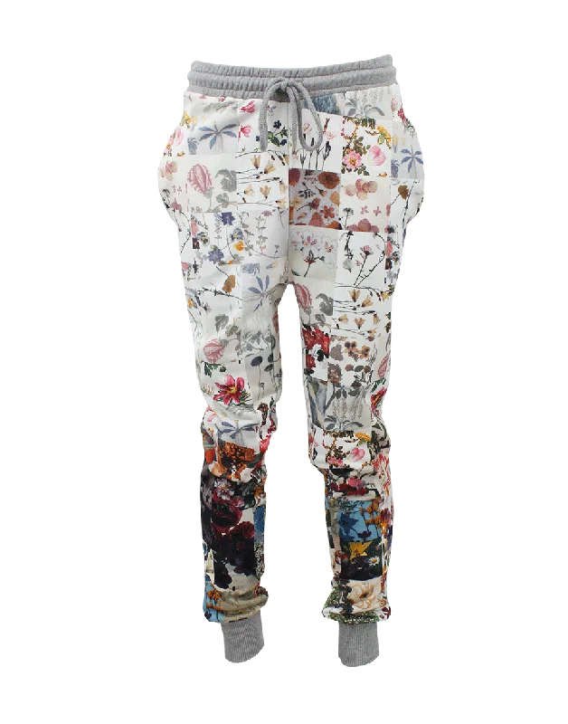 Relaxed Weekend Wear Floral Patchwork Joggers