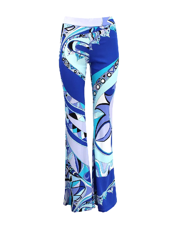 Everyday Chic Side Zip Boot Cut Printed Pant