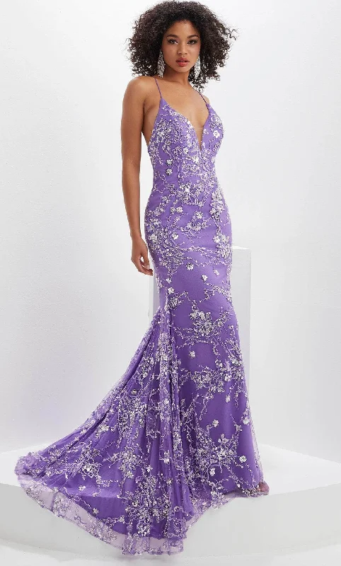 Soft Casuals Panoply 14127 - Lace Up Sequin Evening Gown
