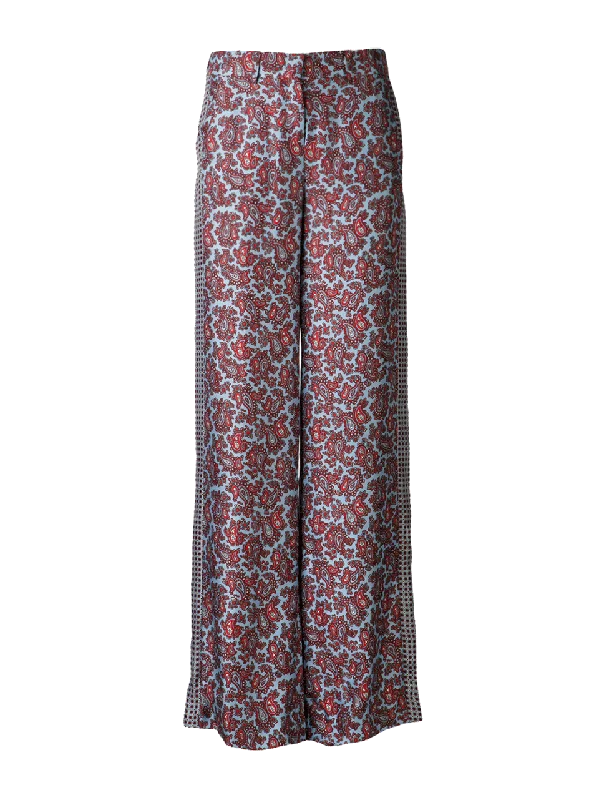Versatile Casuals Paisley Print Tuxedo Pant