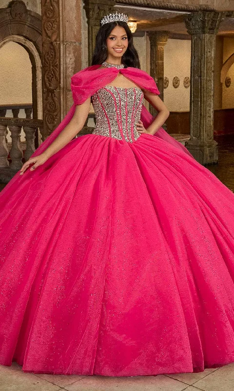 Soft Relaxation Wear Rachel Allan RQ1130 - Beaded Strapless Ballgown