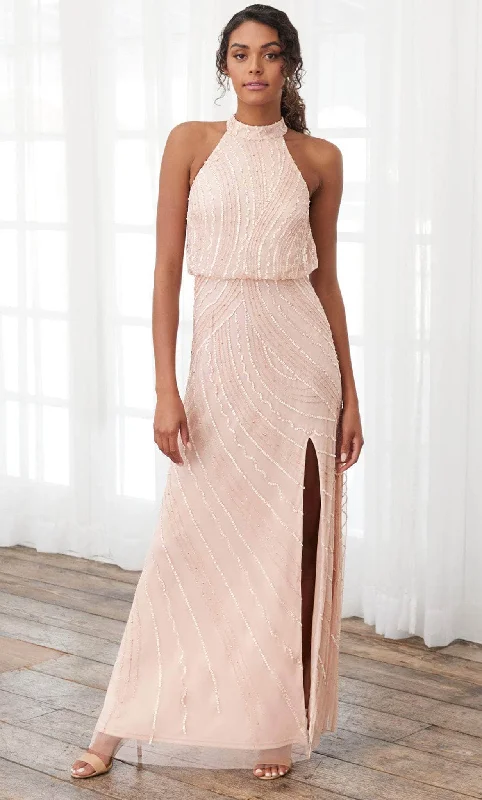 Fashionable Comfort Adrianna Papell Platinum 40393 - Long Column Dress