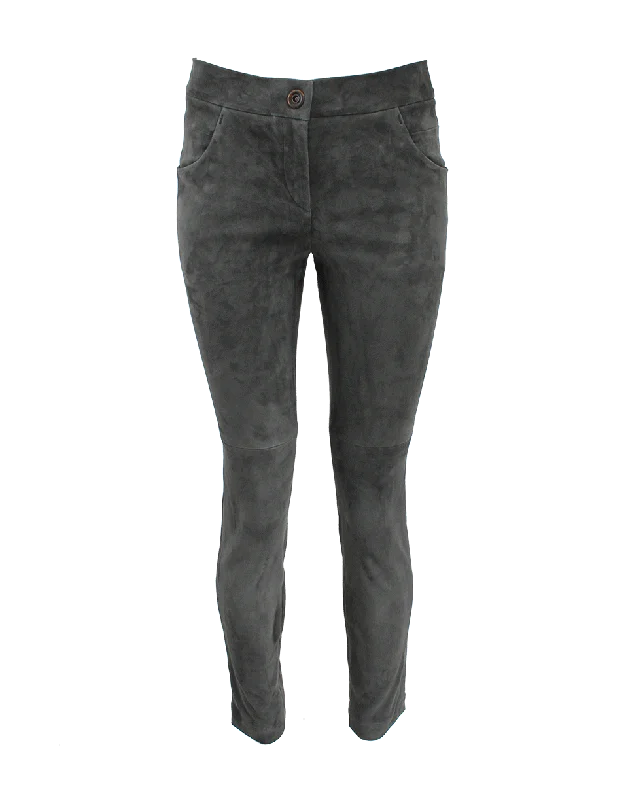 Trendy Dresses Suede Trouser
