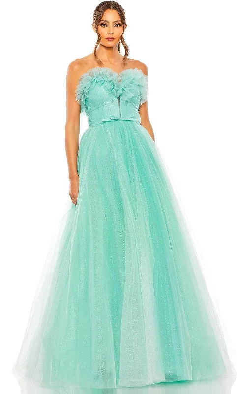 Comfy Dress Mac Duggal 20555 - Glitter Tulle Ballgown