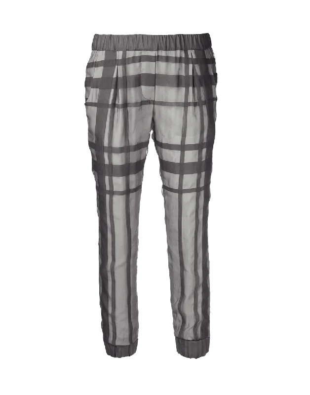 Easy Comfort Style Pull On Silk Pant