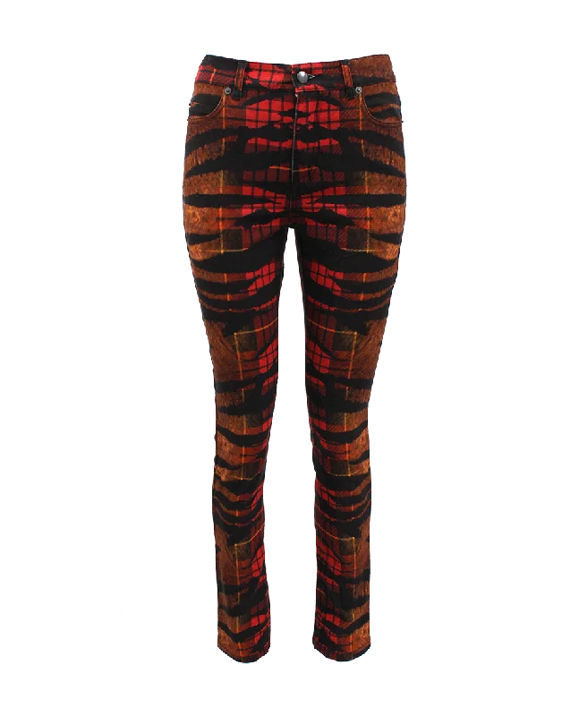 Soft Looks Tiger Tartan High Waist Pant