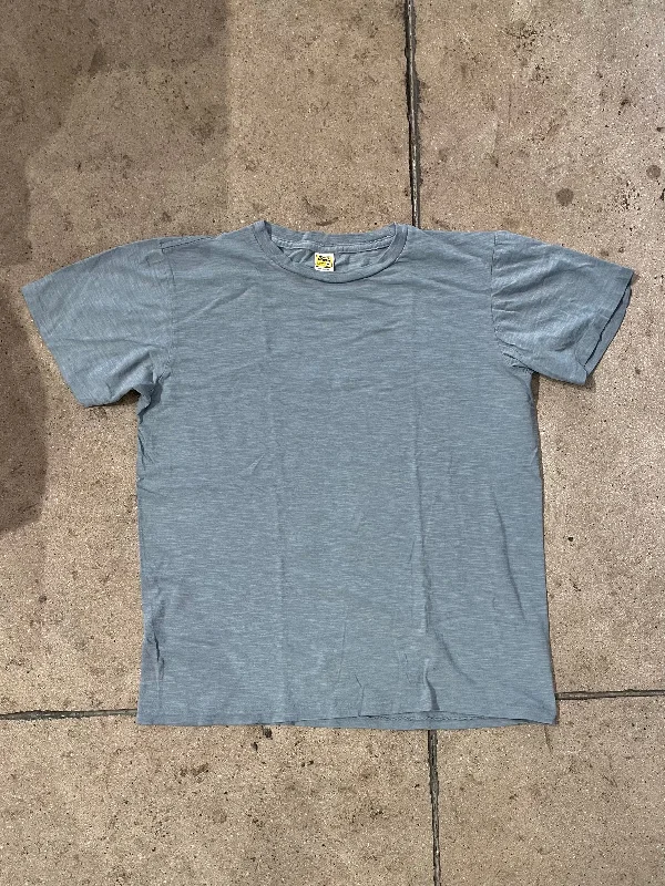 Soft Knitwear Velva Sheen Stormy Sea Blue Rolled T Shirt
