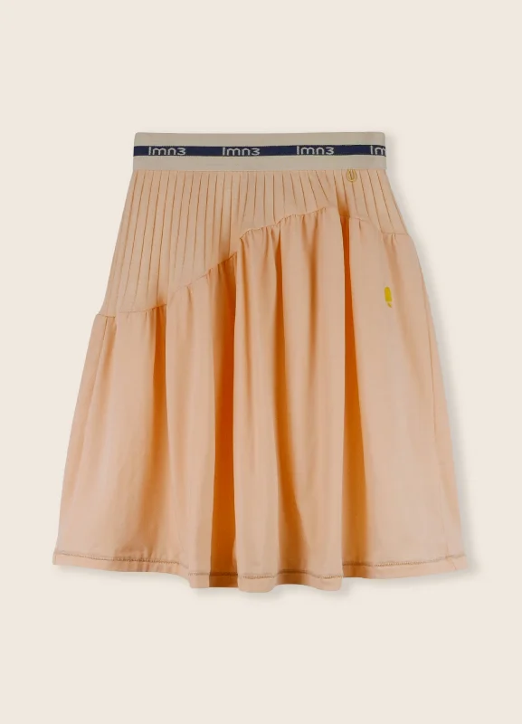 Soft Knitwear 3LS25_3040-COMBINED RIB SKIRT-Creampuff