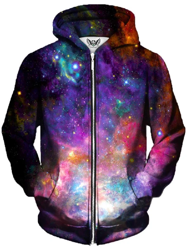 Casual Comfort Wear Coral Corona Unisex Zip-Up Hoodie