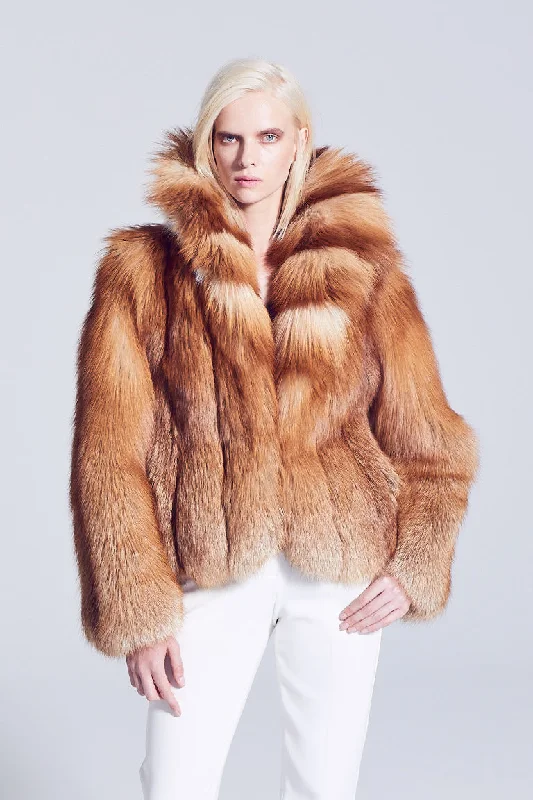 Relaxed Clothing Anya Gold Fox Fur Jacket