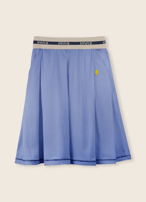 Versatile Outfits 3LS25_3041-ORIGAMI SKIRT-Dream Blue