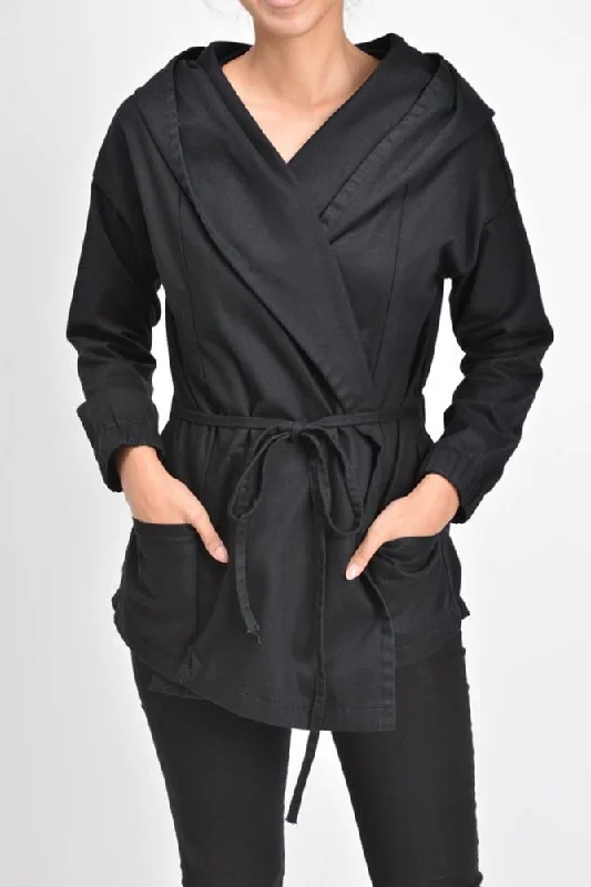 Cozy Footwear Women's Twill Hoodie Jacket