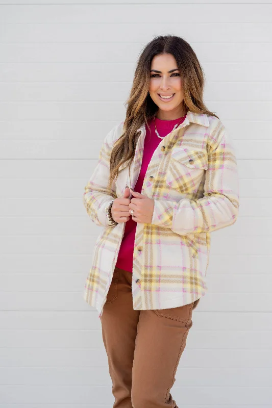 Cozy Fashion Trends Pretty In Plaid Plush Shacket