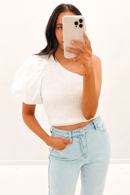 Stylish Fit Pennie Top White