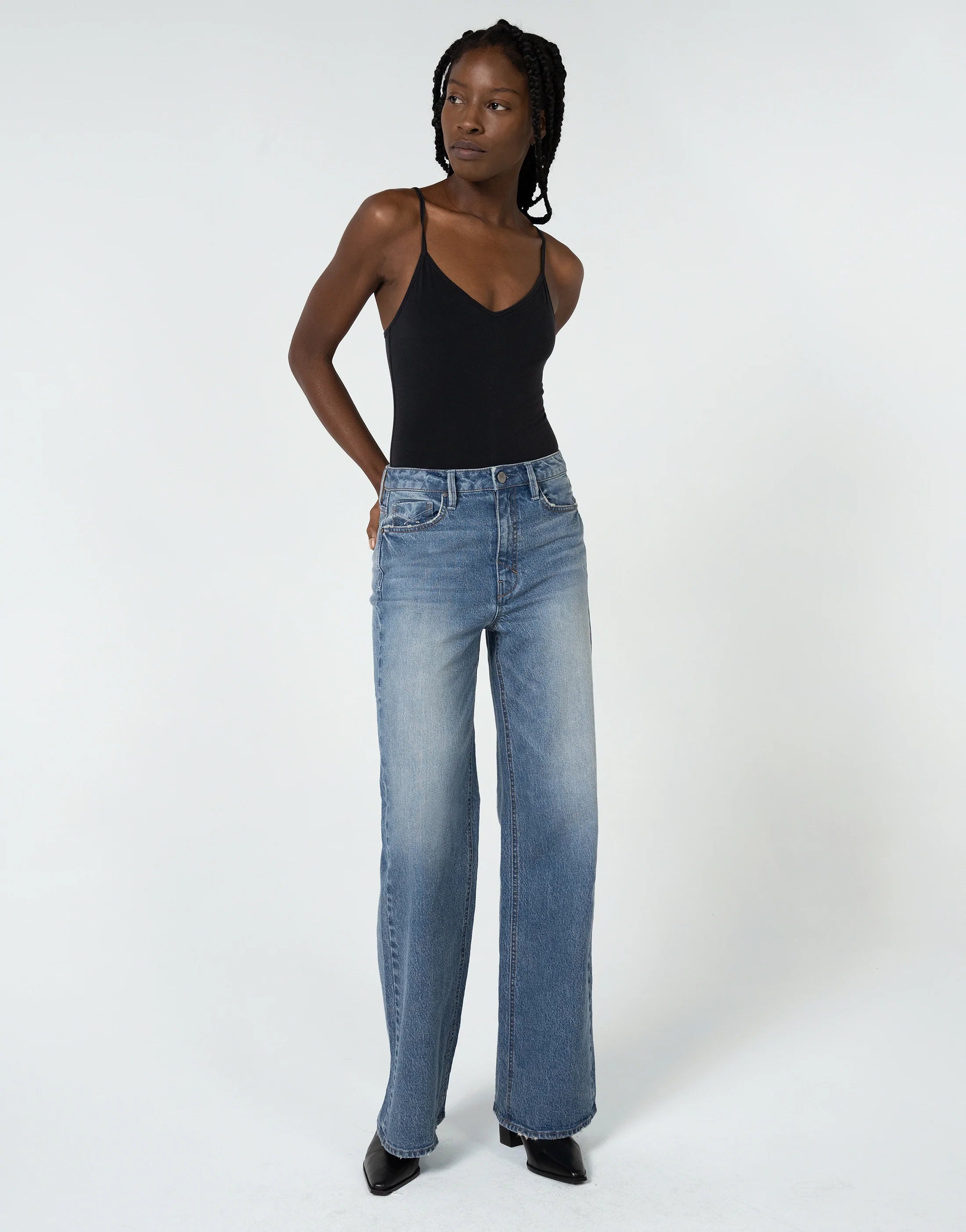 Cozy Fitting The Jolene High Rise A Line Flares - Reflecting