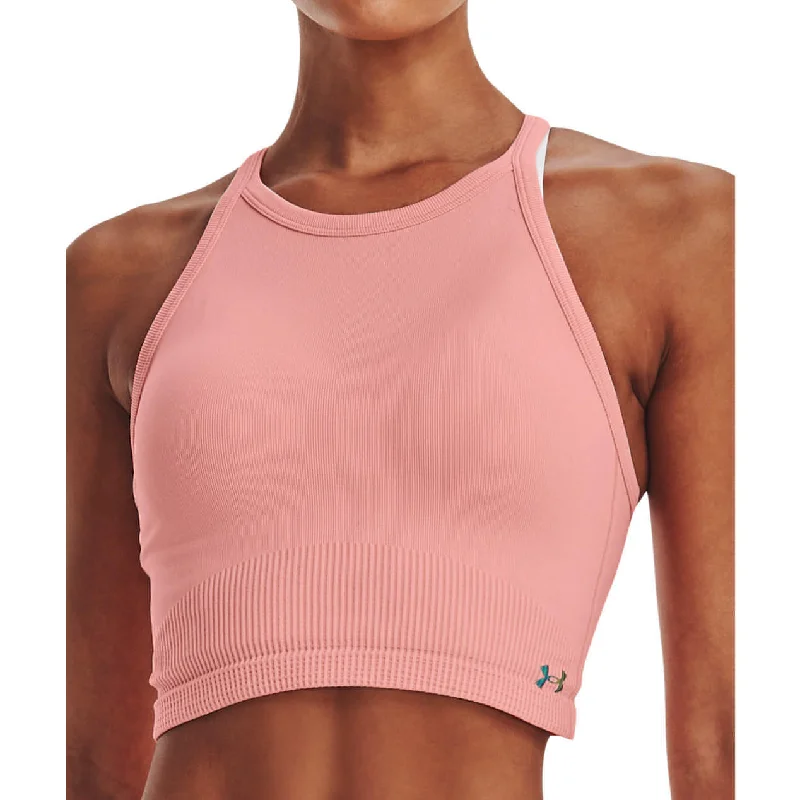Comfortable Lifestyle Under Armour Rush Seamless Womens Training Crop Top - Pink