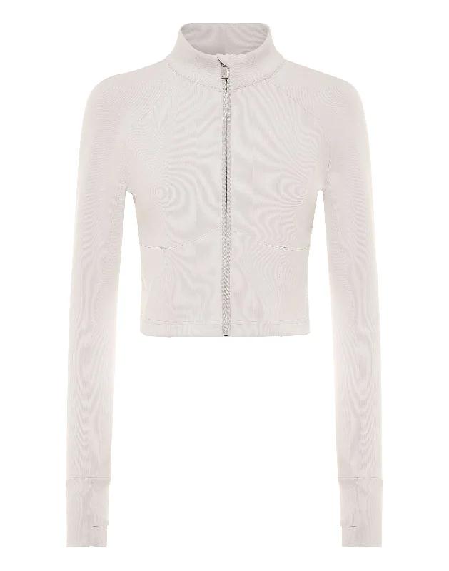 Elegant Dressing Cropped Jogging Full Zip