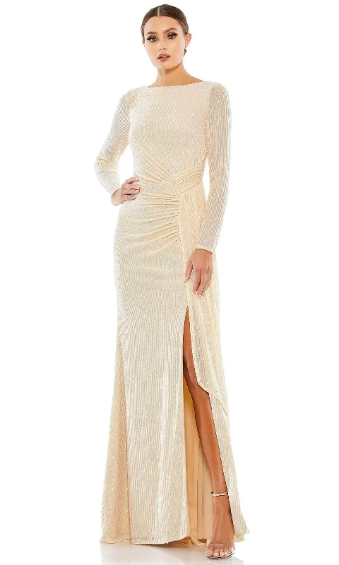 Cozy Fashion Trends Ieena Duggal 26715 - Ruched Waist Sequin Mother of the Groom Dress
