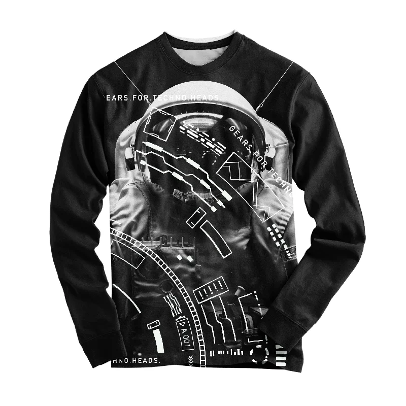 Modern Chic Gears For Techno Heads Long Sleeve