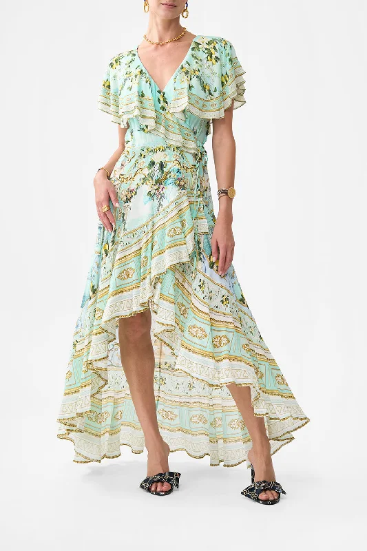 Easygoing Outfits FRILL SLEEVE LONG DRESS VENUS ON A VESPA