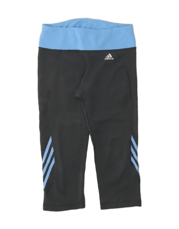 Comfortable Tops ADIDAS Womens Climalite Capri Leggings UK 18 XL  Grey Colourblock