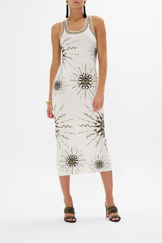 Urban Chic JERSEY SCOOP NECK TANK DRESS GODDESS ENERGY