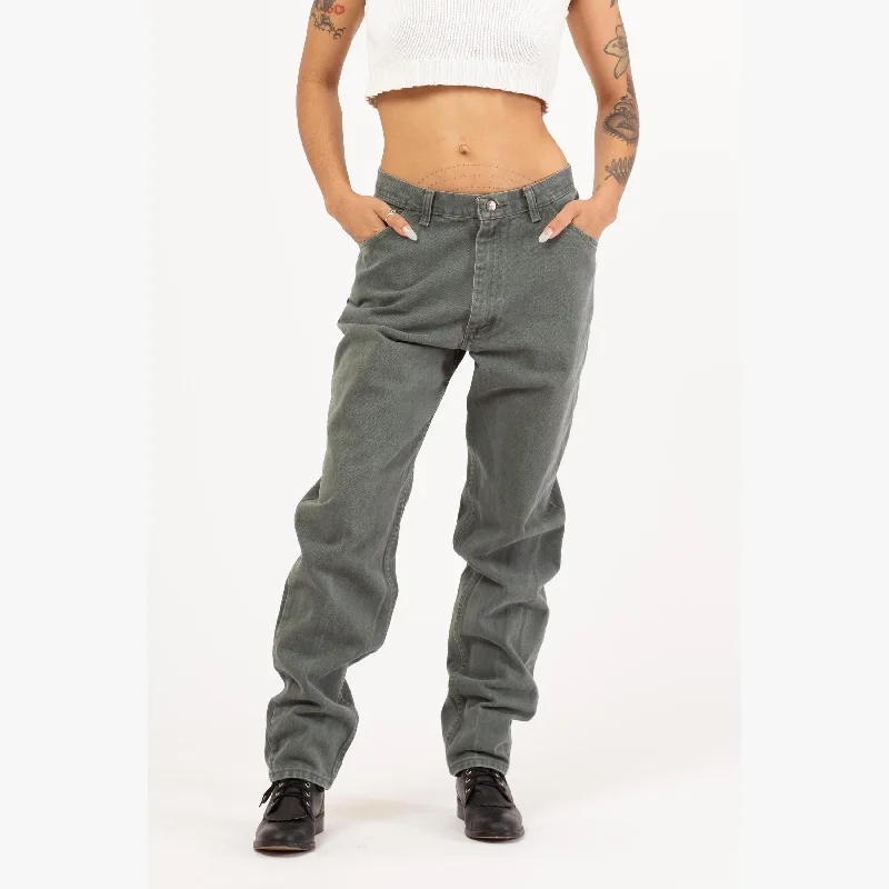 Relaxed Clothing Vintage 90s Wrangler Soft Sage Green High Waisted Jeans - 29.5“ Waist