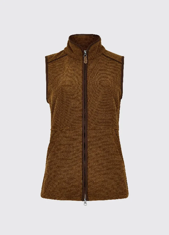 Casual Fit Wear Carbury Ladies' Fleece Vest - Walnut