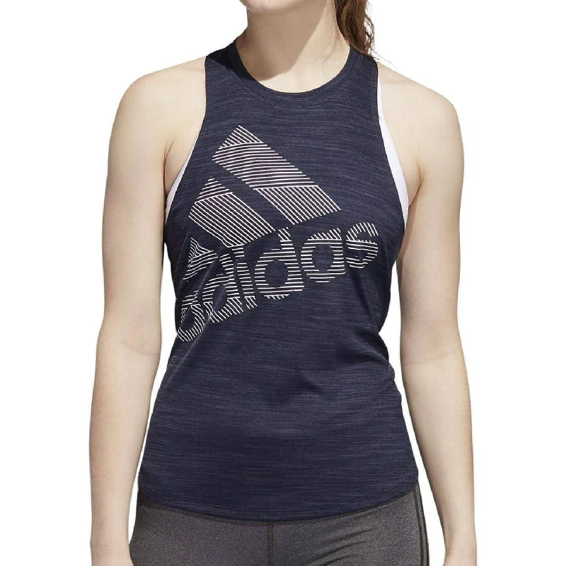 Breezy Outfits adidas Badge Of Sport Womens Training Vest Tank Top - Blue