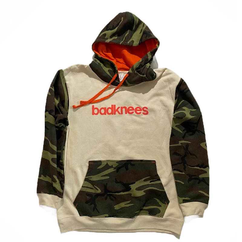 Relaxed Fashion badknees Camo Hoodie - Natural Orange