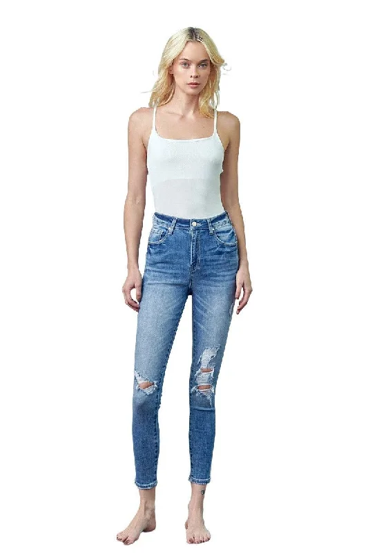 Sporty Comfort High Rise Ankle Skinny Jeans