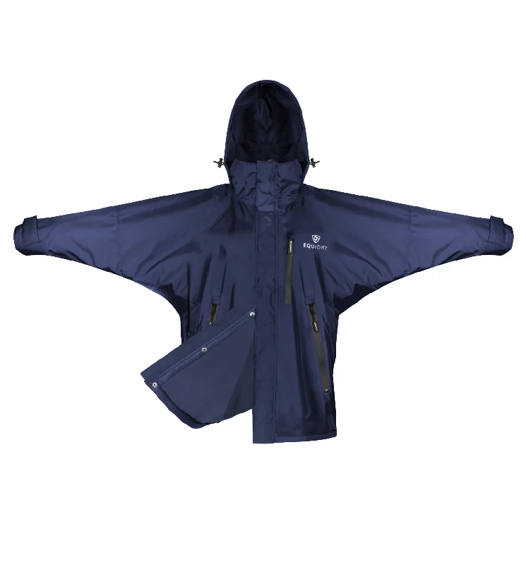 Cozy Street Style Shortie Mac Women's | Mesh Lining | Navy