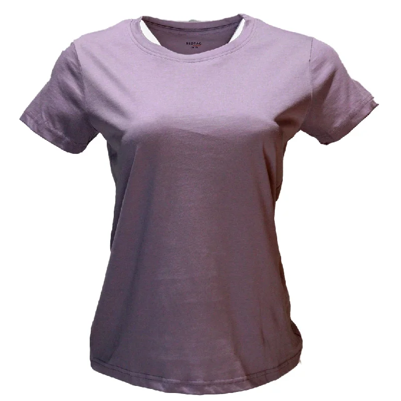 Casual Ease Taupe Short Sleeve Crew Neck T