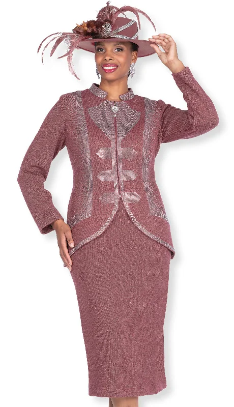 Easy-to-Wear Champagne Italy Church Suit 5967
