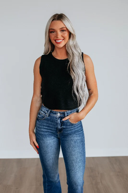 Cozy Essentials Wear Kathryn Sweater Vest - Black