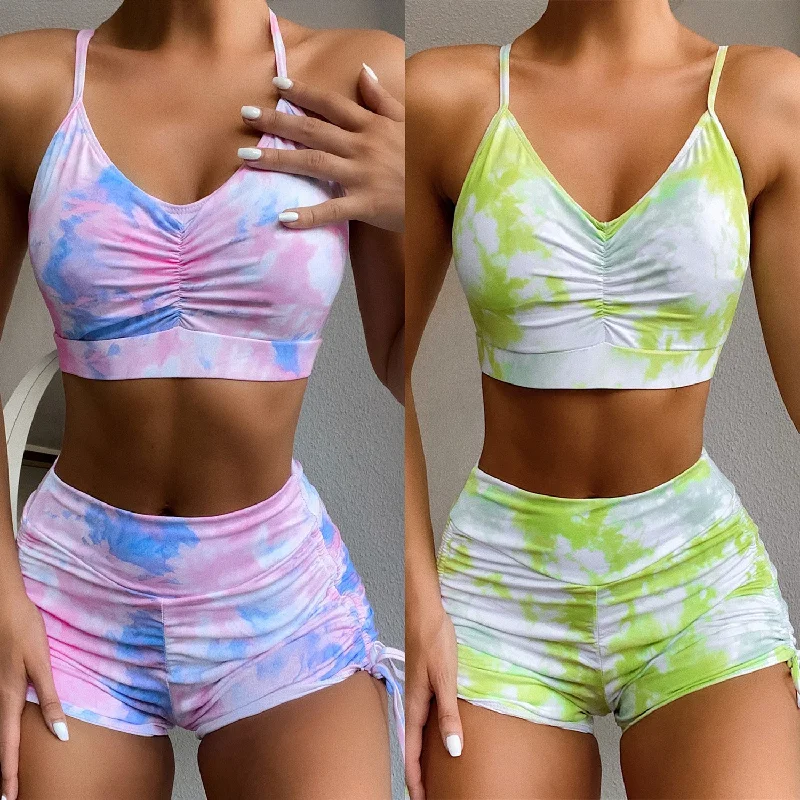 Simple Chic Sexy Women Two Pieces Yoga Swimsuits