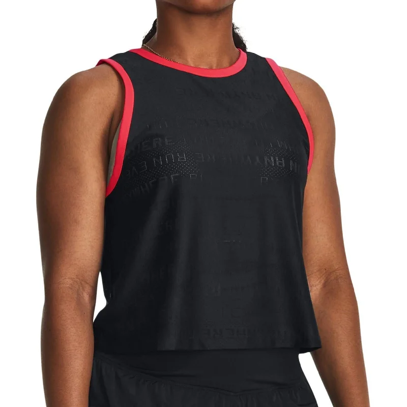 Comfy Layers Under Armour Run Everywhere Womens Running Vest Tank Top - Black