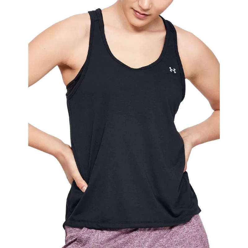 Trendy Dresses Under Armour Whisperlight Tie Back Womens Training Vest Tank Top - Black