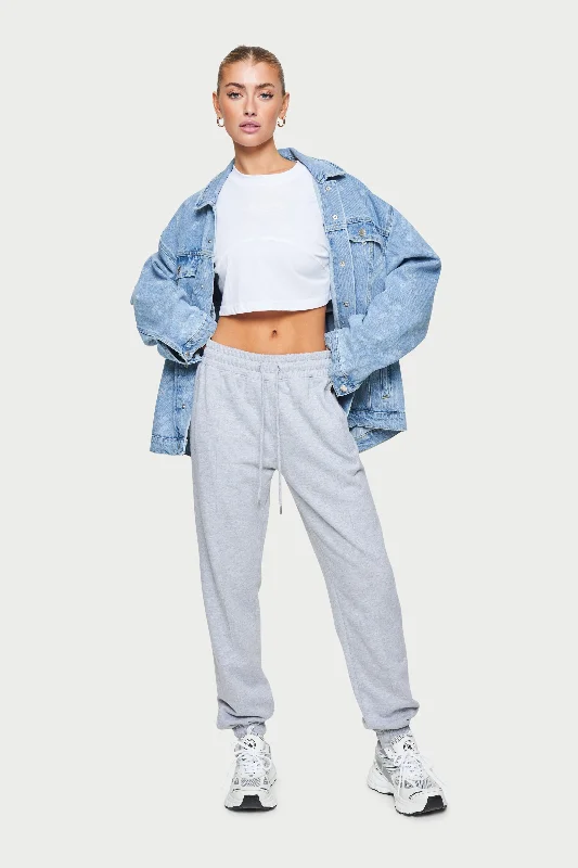 Simple Looks SCULPTING SEAM DETAIL CROP TEE - WHITE