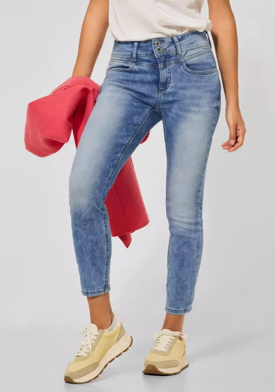 Cozy Fashion Trends Street One Slim Fit Jeans, Light Blue Wash