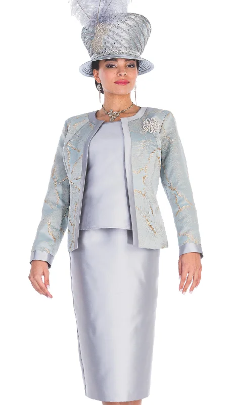 Relaxed Jackets Champagne Italy Suit 5714C-Light Silver