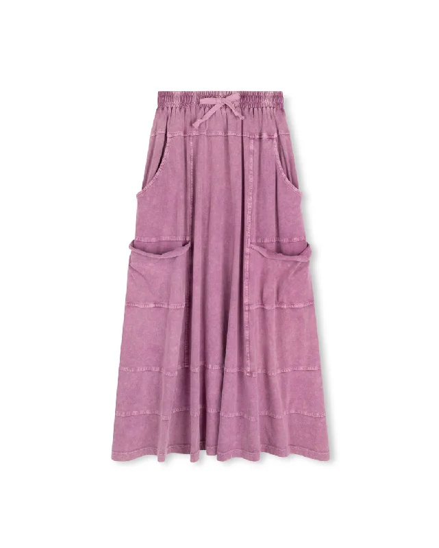Soft Textures CABANA PINK MINERAL WASH SKIRT