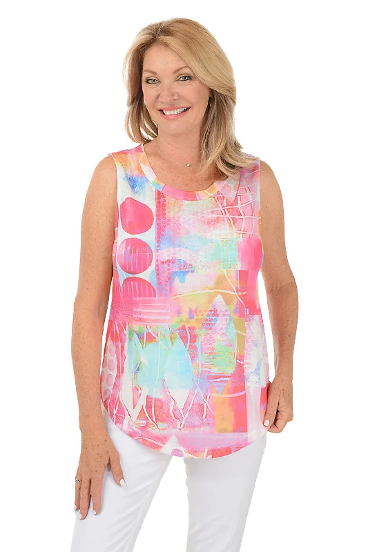 Fashion Comfort Surfs Up High Low Tank Top