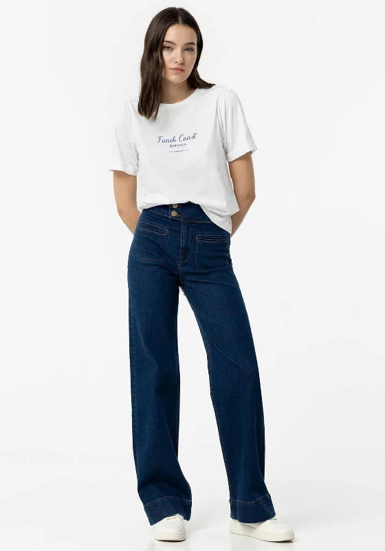 Simple Looks Tiffosi Olivia Pocket Front Straight Leg Jeans, Blue
