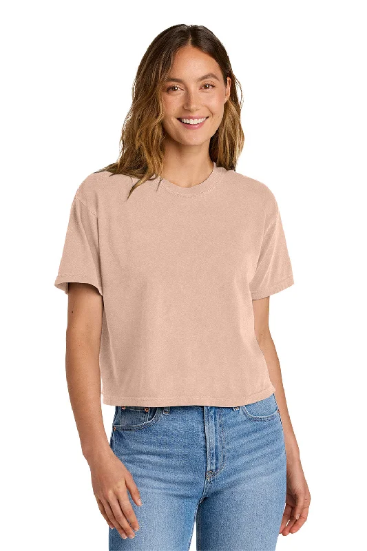 Fashionable Comfort Comfort Colors Womens Short Sleeve Crewneck T-Shirt - Peachy