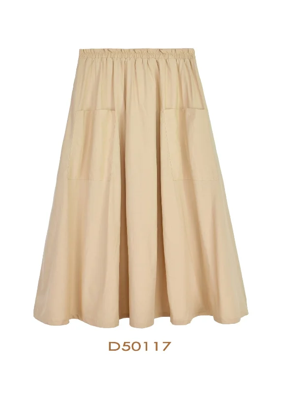 Warm Chic Outfits D50117A-SKIRT-Beige