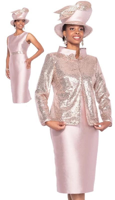 Timeless Style Champagne Italy Church Suit 5919